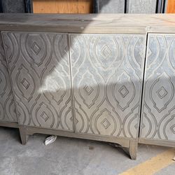 Wooden 4 Door Wine 🍷 Cabinet