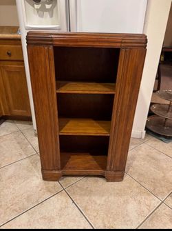 Solid Wood Stand Alone Book Shelf