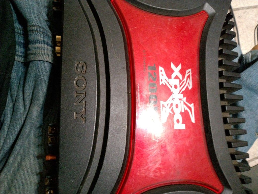 SONY XPLOD 1200W 2/1 CHANNEL CAR AMPLIFIER - XM-2200GTX