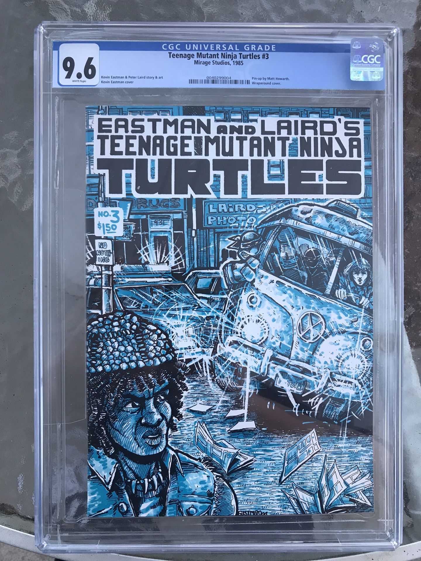 Teenage Mutant Ninja Turtles #3 (1985) CGC 9.6 — White Pages; Kevin Eastman