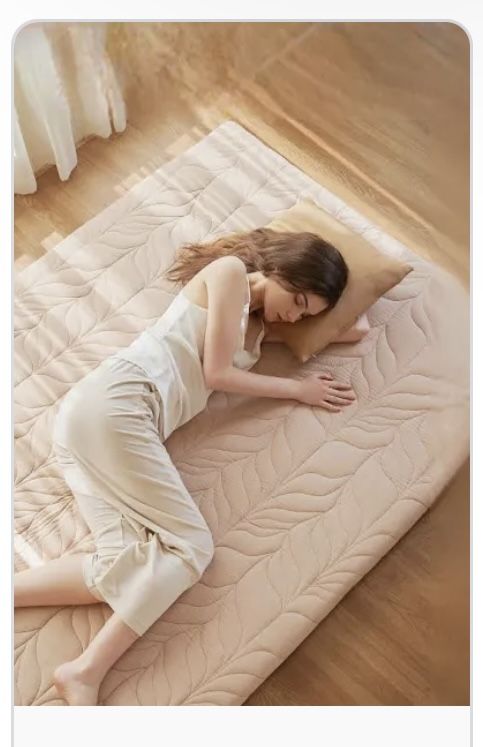 MP175$ Japanese Floor Mattress Futon Mattress Queen Size, 4" Thicken Roll Up Tatami Mat w/ 100% Cotton Washable Cover, Portable & Foldable Floor 