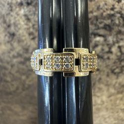 14k Link Band Size 10 