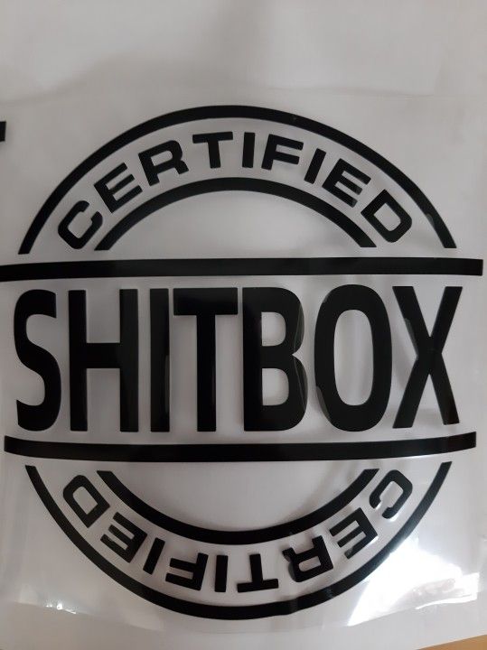 Car Sticker And Emblem (ShitBox)