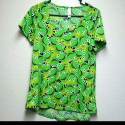 LulaRoe Disney Kermit frog Top