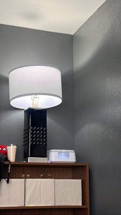 Dark blue large lamp