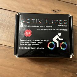 Bike Lights For Kids Or Teens, Green 2 Wheel Pack