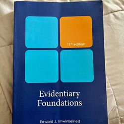 Textbook: Evidentiary Foundations 