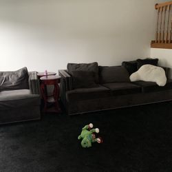 3piece Suede living room set