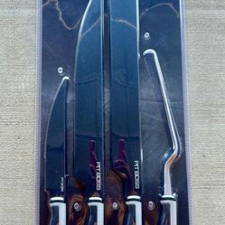 Professional Extra Large 4-piece Barbecue Knife Set 