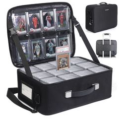TCG Card Storage Box with Adjustable Dividers and Lock - Pokemon Yugioh MTG One piece Lorcana