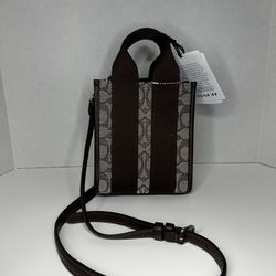 Coach Women’s Small Tote Bag Maple Oak JCQRD CCL75 NWT