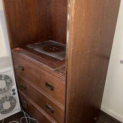 Real Wood 3 Dresser Drawer With Tv Stand 