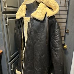 Shearling USAF Jacket Type G-8 PROTOCOL MIL-J-1704B Sz 5XL Men's Leather Bomber.