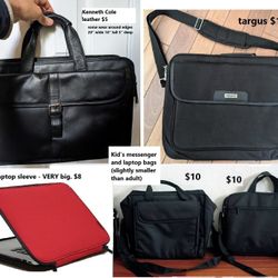 laptop bag briefcase bookbag jumbo notebook tablet sleeve case ($5-$10 each) messenger child kid