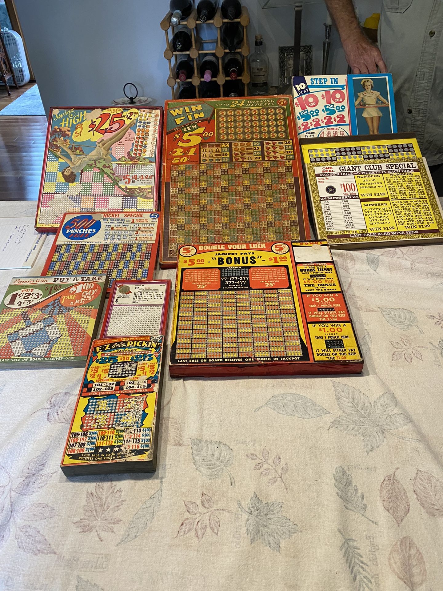 Vintage Punch Board Games