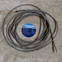 Refrigerator Water Line, 30 FT Stainless Steel Braided Ice Maker Water Hose