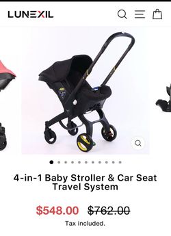 Lunexil 4-in-1 Baby Stroller & Car Seat
