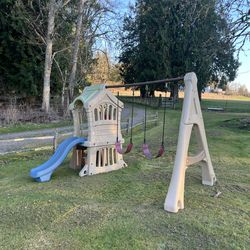 Step 2 swing set and climber