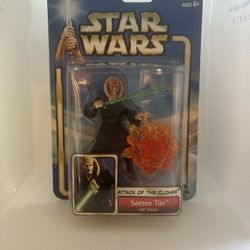 Star Wars Attack Of The Clones SAESEE TIN Jedi Master figure Hasbro (2002)