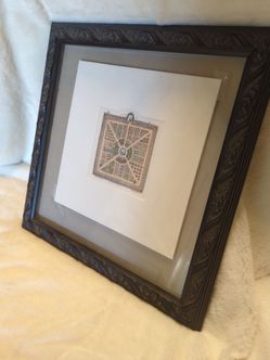 Framed Antique Garden Plan Print