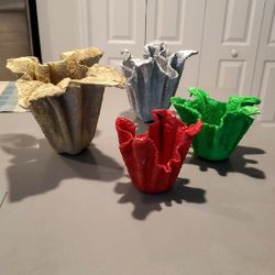 Candle Holder 10, Vase Small $15, Ig Vase $20 The Plaque $ 10