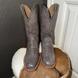 Tecovas smooth ostrich cowboy boots