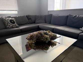 Gray sectional sofa