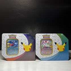 30th Celebration Pokemon Tins (Retail Version) 