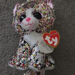 TY FLIPPABLES BEANIE "CONFETTI " WITH TAGS ON!