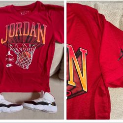Jordan Shoes Size 12. Shirt Boys Med