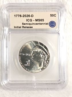 #607 Half Dollar 2026 Semiquincentennal Coin