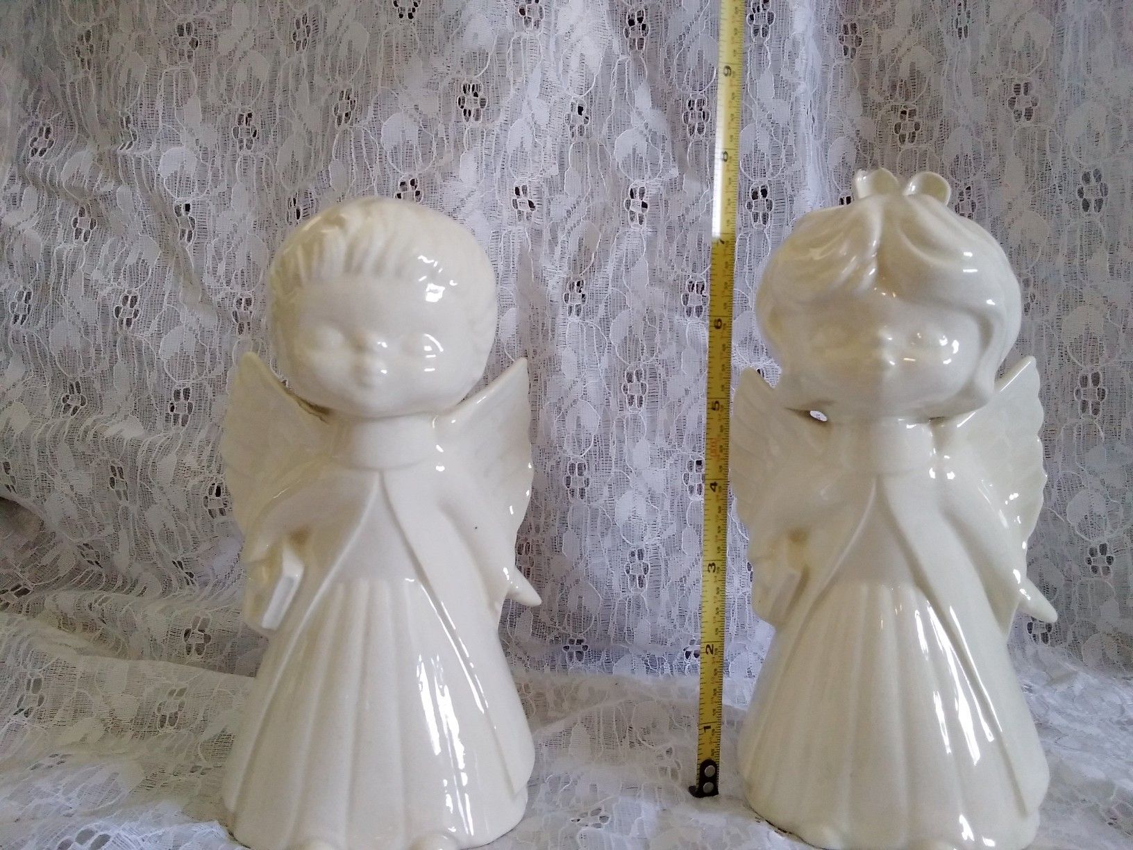 Kissing Ceramic Angels