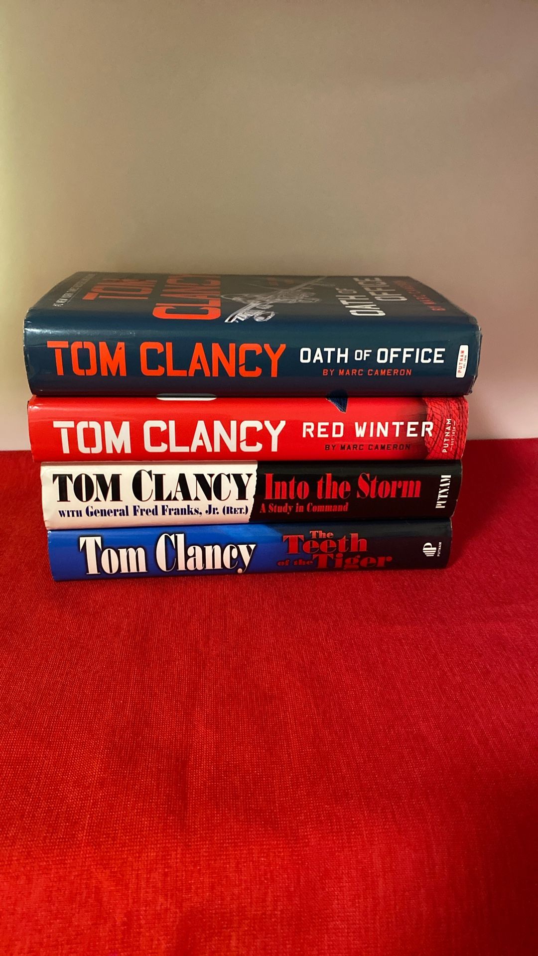 Tom Clancy Hard Cover Books Bundle 