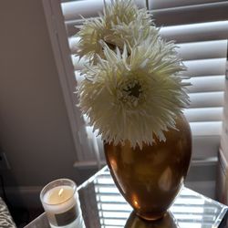 Vase with Faux Flowers 