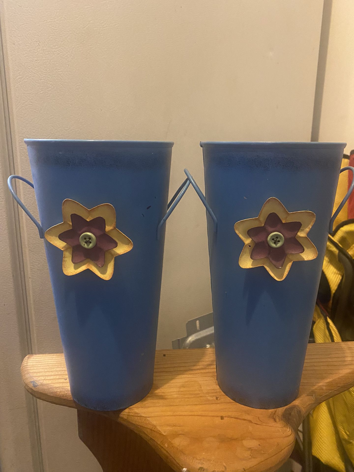 Flower vase/Bucket Blue(Home Decor, Gift Items)  