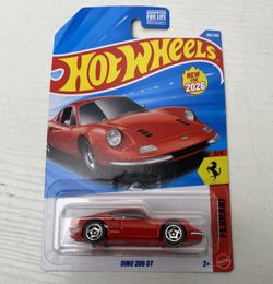 Hot Wheels Mattel 150/250 Ferrari Dino 206 GT 5/5 Red 1:64 Brand New (Rare Collectors Item!)