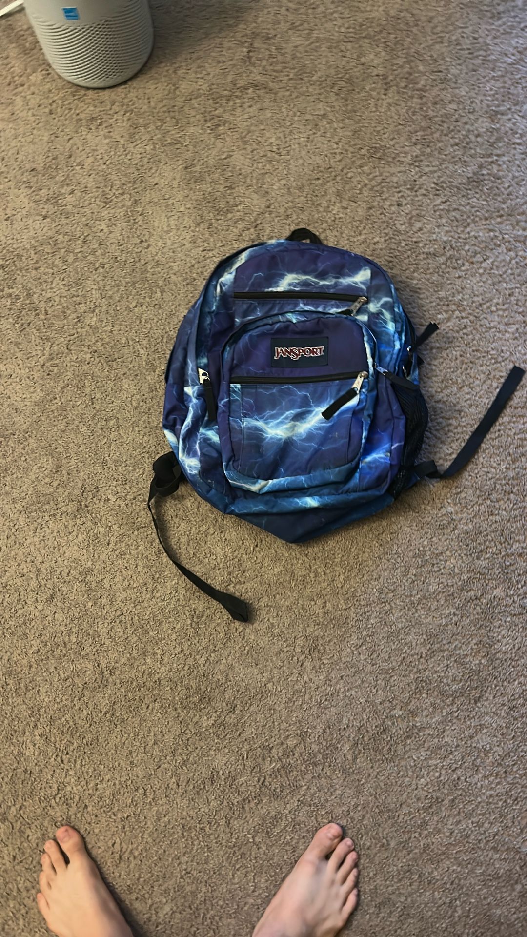 Decent blue backpack