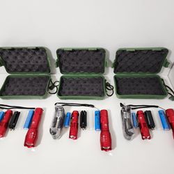 U'King Zoomable LED Flashlights Tactical Torch Light Camping Hiking Fishing ( Red )