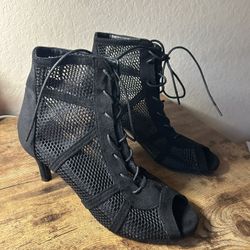 Summer Boots, Size Europe 39, Black, Lace-up, New