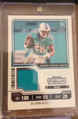Devon Achane Rookie Patch