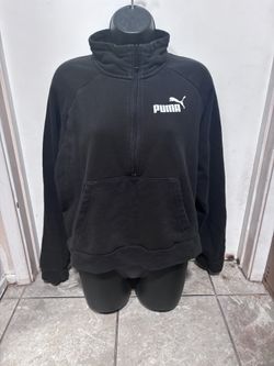 Black Crop Puma Sweatshirt