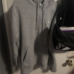 Grey Nike Hoodie L