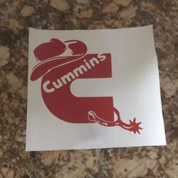 Cummins vinyl decal