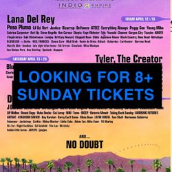 Coachella Sunday Tickets