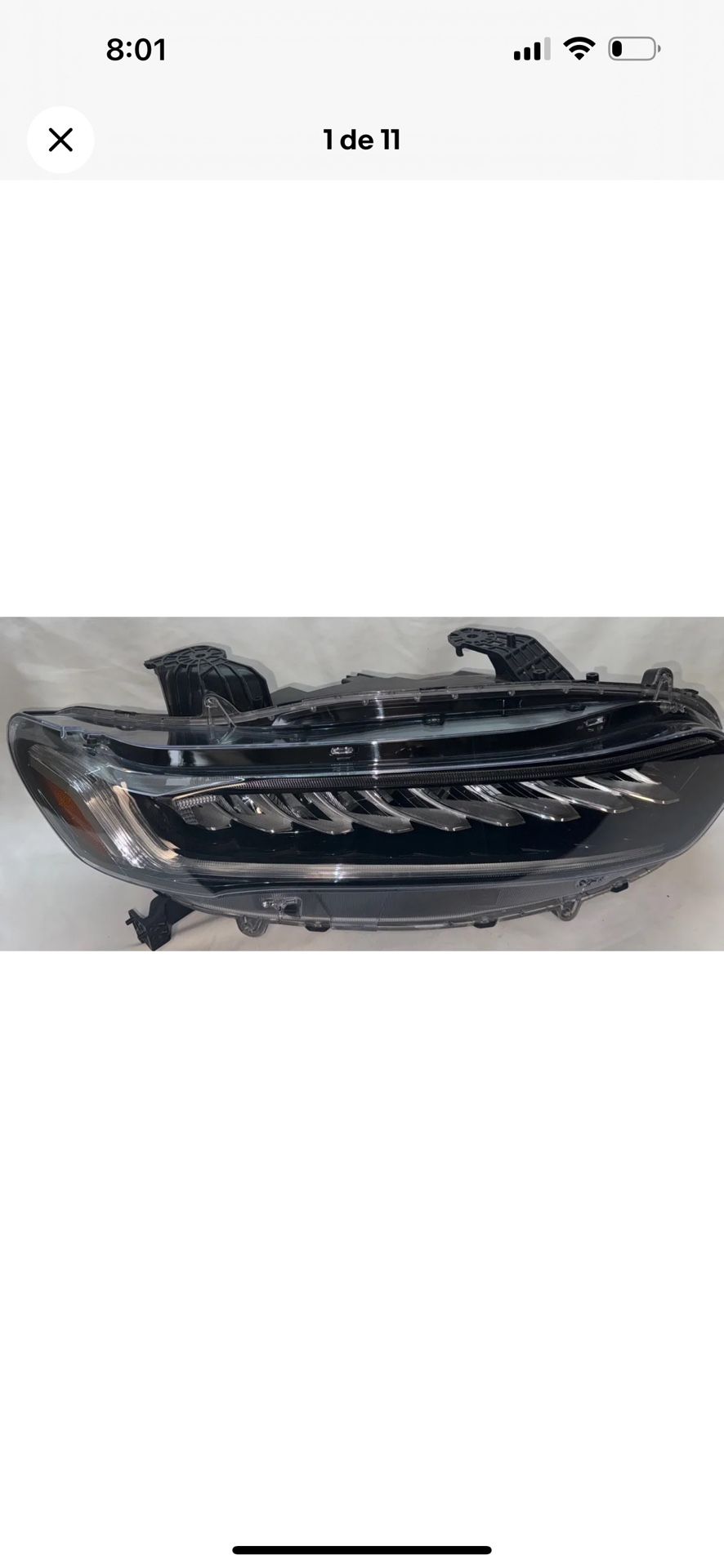 π€©2018 -2023 HONDA ACCORD HYBRID TOURING FULL LED RIGTH SIDE OEM HEADLIGHT
