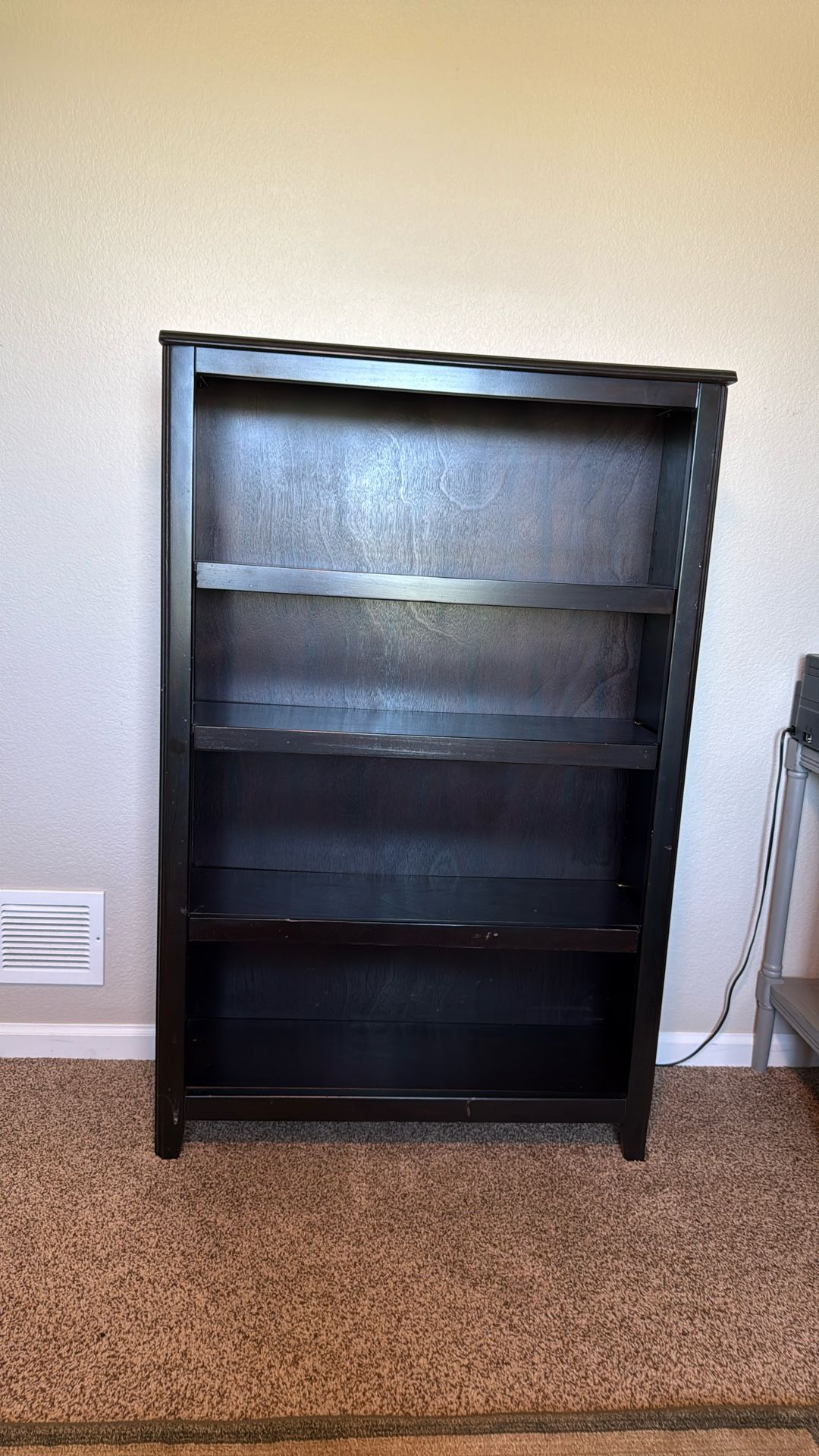 Black Bookcase 4 Shelves