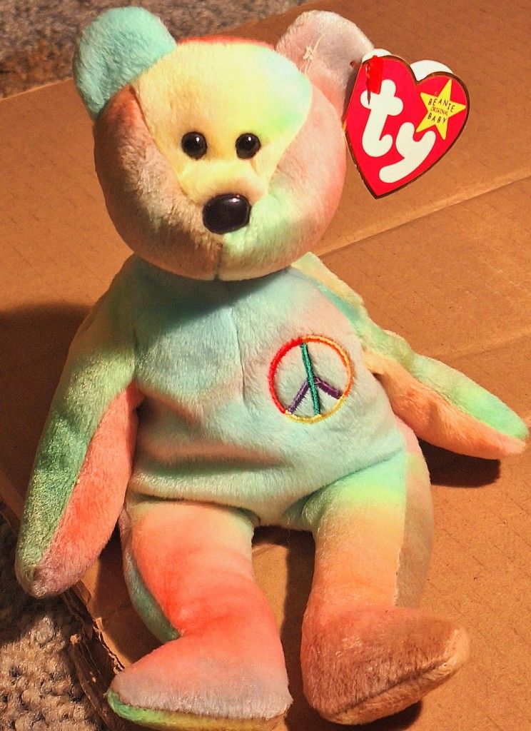 Beanie Babie "Peace" Bear