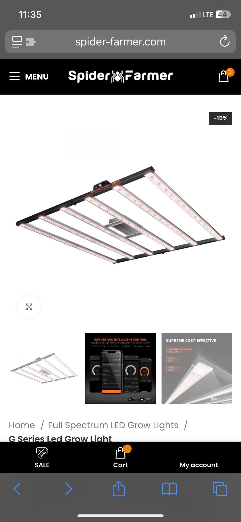 Spider Farmer G8600 C2 Led Grow Light