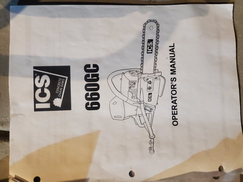 ICS 660GC Concrete Chainsaw