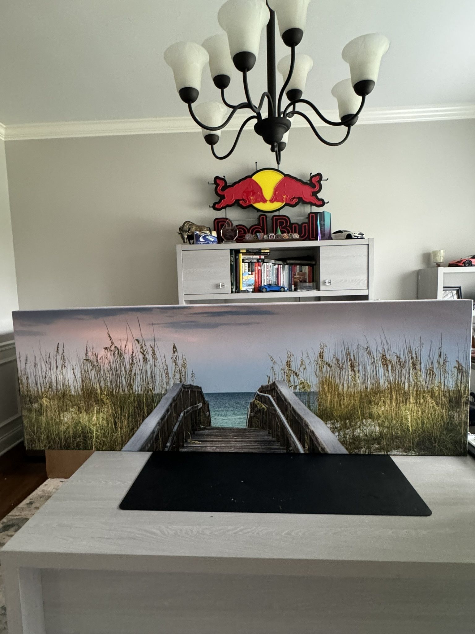 Beach Scene On Canvas 